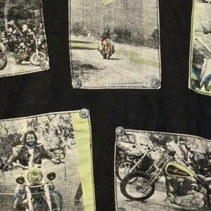 Vintage Harley Davidson Black Denim Jacket